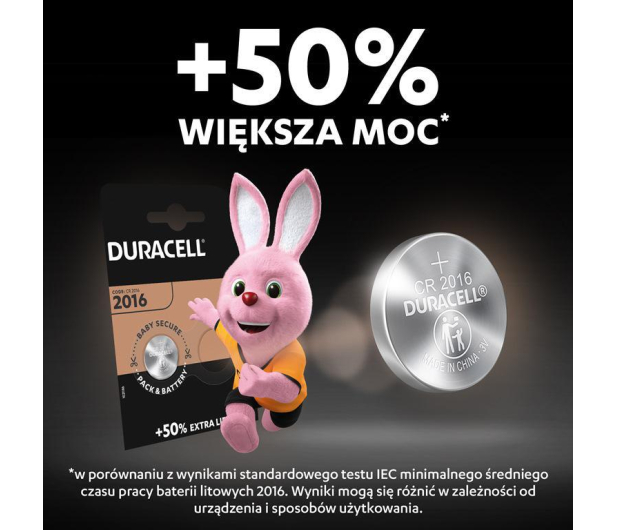 Duracell Baterie CR2016 blister 2 sztuki - 1247874 - zdjęcie 3